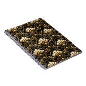 Architectural Art Deco | Classic Black Gold Notitieboek (Rechterzijde)