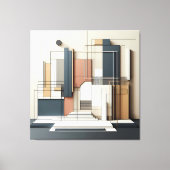 Architectural Balance Grid Canvas Afdruk (Voorkant)