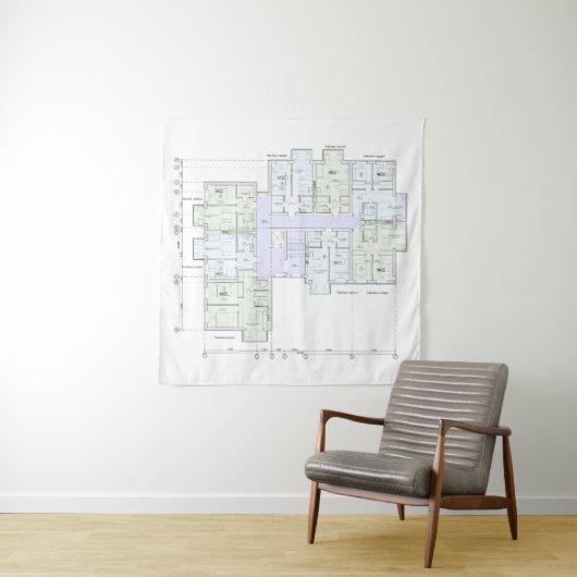 Architectural Blueprint  Wandkleed (In situ)