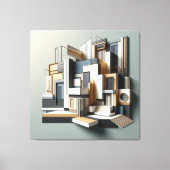 Architectural Facade Abstraction Canvas Afdruk (Voorkant)