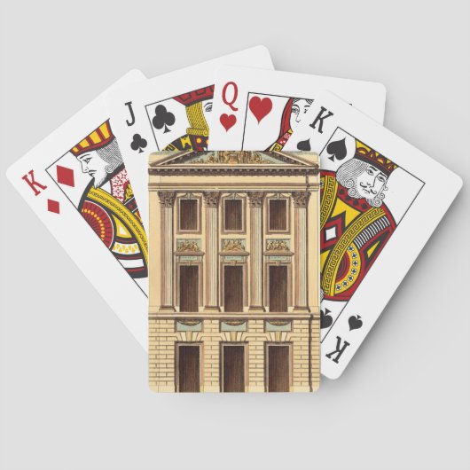 Architectural Facade by Jean Deneufforge Speelkaarten (Achterkant)