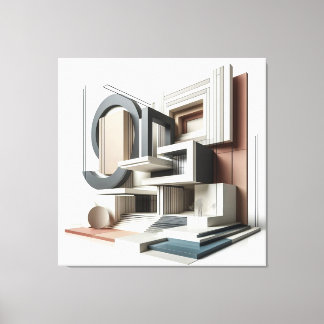 Architectural Formscape Canvas Afdruk