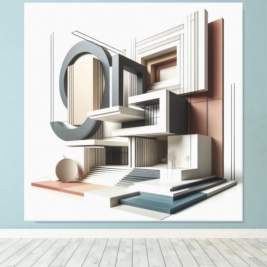 Architectural Formscape Canvas Afdruk (Insitu (Houten vloer))