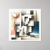 Architectural Geometry Construct Canvas Afdruk (Voorkant)