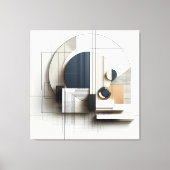 Architectural Line Composition Canvas Afdruk (Voorkant)