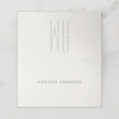Architectural Minimal Wedding Plaatskaartje (Buitenkant ongevouwen)