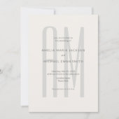 Architectural Monogram Minimal Kaart (Voorkant)