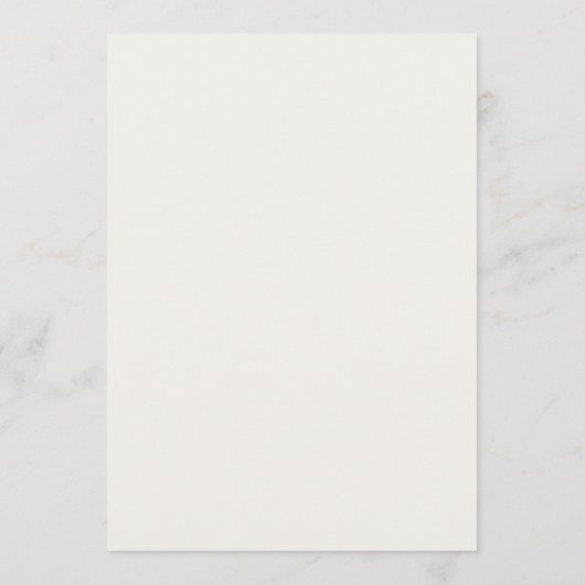 Architectural Monogram Minimal Wedding Menu (Achterkant)