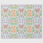 Architectural Multistory Building Floor Layout  Cadeaupapier (Vlak)