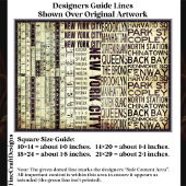 Architectural New York Typography FB4 Decoupage Tissuepapier