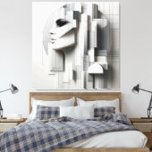 Architectural Profile/ Architektonisches Profi Canvas Afdruk (Insitu (Slaapkamer))