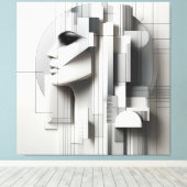Architectural Profile/ Architektonisches Profi Canvas Afdruk (Insitu (Houten vloer))