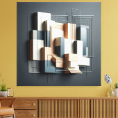 Architectural Relief Structure Canvas Afdruk (Insitu (Woonkamer))