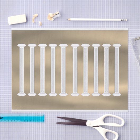 Architectural Roman Columns Tissuepapier (Craft)