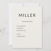 Architectural Save the Date Travel Card (Achterkant)