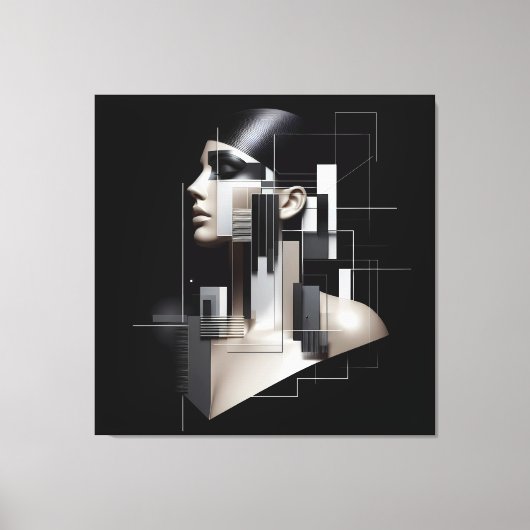 Architectural Sculpted Profile Canvas Afdruk (Voorkant)