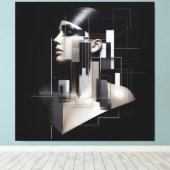 Architectural Sculpted Profile Canvas Afdruk (Insitu (Houten vloer))