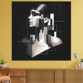 Architectural Sculpted Profile Canvas Afdruk (Insitu (Woonkamer))