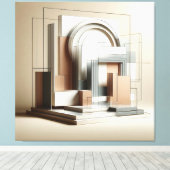 Architectural Sculptural Form Canvas Afdruk (Insitu (Houten vloer))