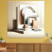 Architectural Sculptural Form Canvas Afdruk (Insitu (Woonkamer))