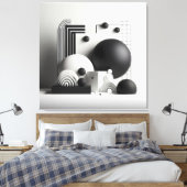 Architectural Silence Ensemble Canvas Afdruk (Insitu (Slaapkamer))