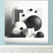 Architectural Silence Ensemble Canvas Afdruk (Insitu (Houten vloer))