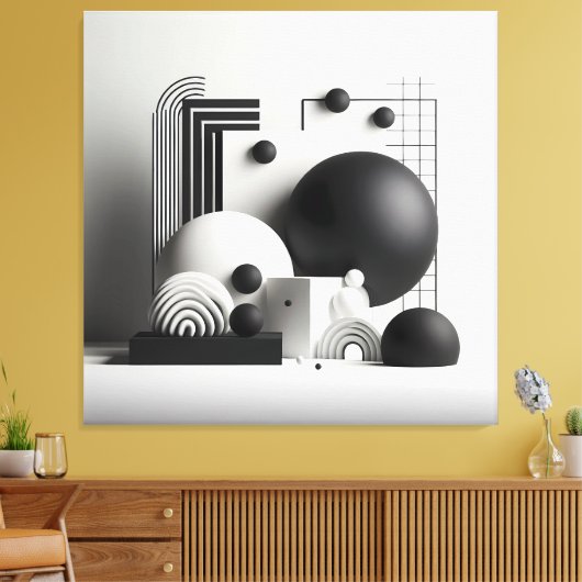 Architectural Silence Ensemble Canvas Afdruk (Insitu (Woonkamer))