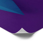 Architecturale 3D geometrische getextureerde behan Poster (Hoek)