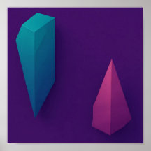 Architecturale 3D geometrische getextureerde behan