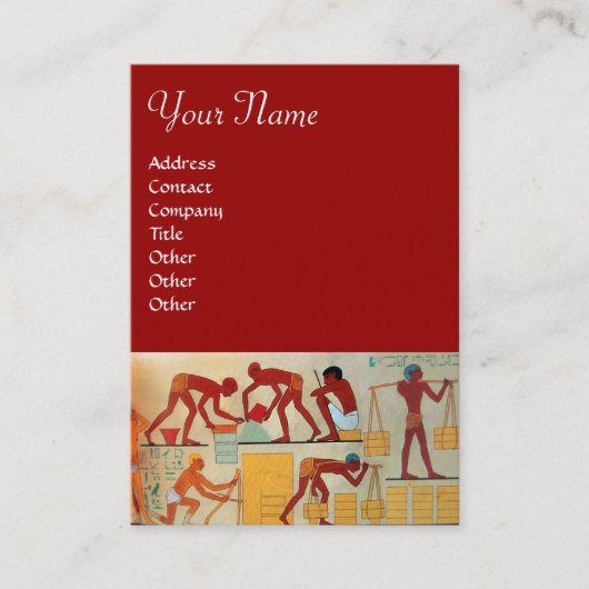 ARCHITECTURALE BOUWNIJVERHEID rood geel sinaasappe Visitekaartje (Voorkant)