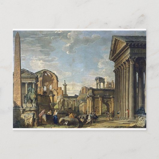 Architecturale Capriccio door Giovanni Paolo Panin Briefkaart (Voorkant)