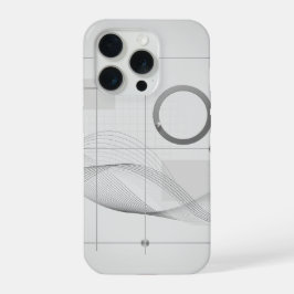 Architecturale Golflijn Kunst Raster iPhone 15 Pro Case