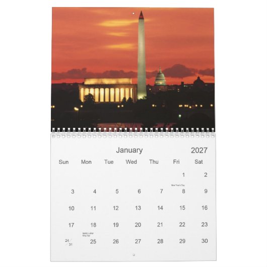 Architecturale inzichten van de wereldkalender 201 kalender (Jan 2027)