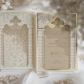 architecturale kant Folie bruiloft uitnodiging