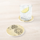 Architecturale kathedraal onderzoek door Leonardo Zandsteen Onderzetter (Zijkant)