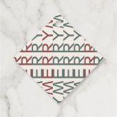 Architecturale Lijnkunst | Nordic Kerstmis Kerst Bedankjes Labels (Voorkant)