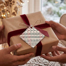Architecturale Lijnkunst | Nordic Kerstmis Kerst Bedankjes Labels