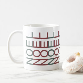 Architecturale Lijnkunst | Nordic Kerstmis Noel Koffiemok