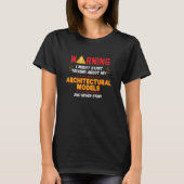Architecturale Modellen Architect Joke Graphic T-shirt (Voorkant)