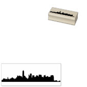 Architecturale pictogrammen van New York in Silhou Rubberstempel (Gestempeld)