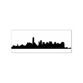 Architecturale pictogrammen van New York in Silhou Rubberstempel (Afrduk)