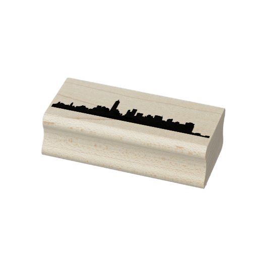 Architecturale pictogrammen van New York in Silhou Rubberstempel (Stempel)