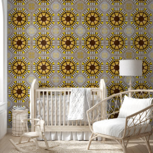 Architecturale plafonddetails groot behang