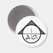 Architecturale referentie symboolmagneet (donker) magneet (Voorkant / Achterkant)