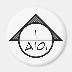 Architecturale referentie symboolmagneet (donker) magneet