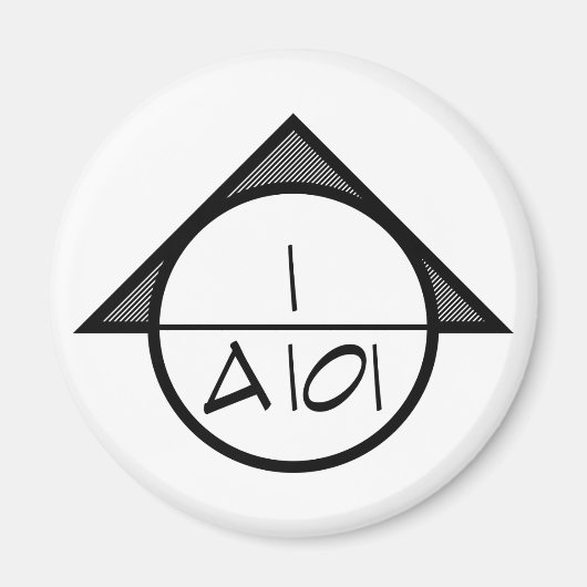 Architecturale referentie symboolmagneet (donker) magneet (Voorkant)