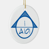 Architecturale referentiesymbool Ornament (blauw) (Rechts)