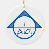 Architecturale referentiesymbool Ornament (blauw) (Achterkant)