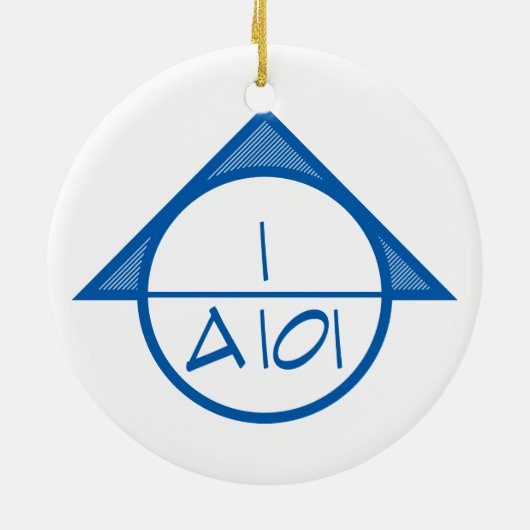 Architecturale referentiesymbool Ornament (blauw) (Achterkant)