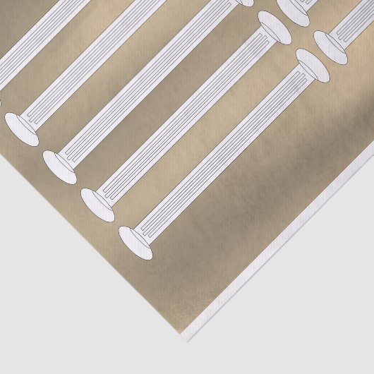 Architecturale Romeinse kolommen Weefseldocument Tissuepapier (Detail)